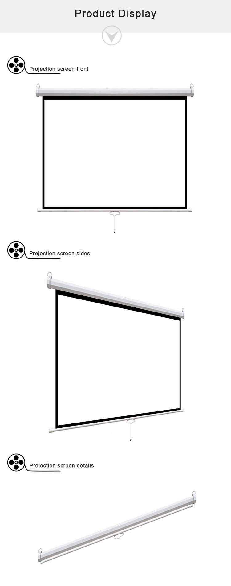 Auto lock projector screen